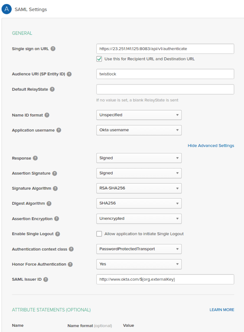 integrate saml 610140