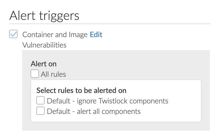 frag config servicenow vr triggers