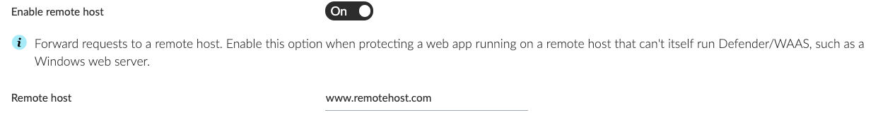 waas remote proxy example