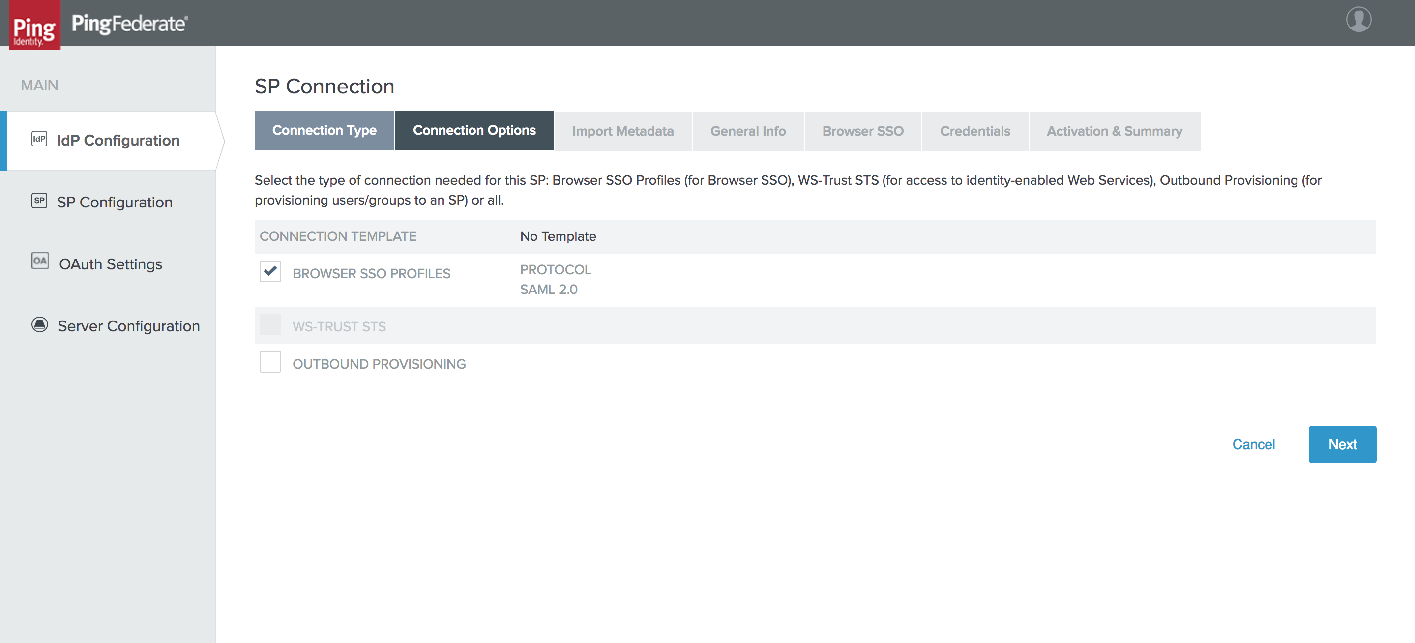 ping saml step3